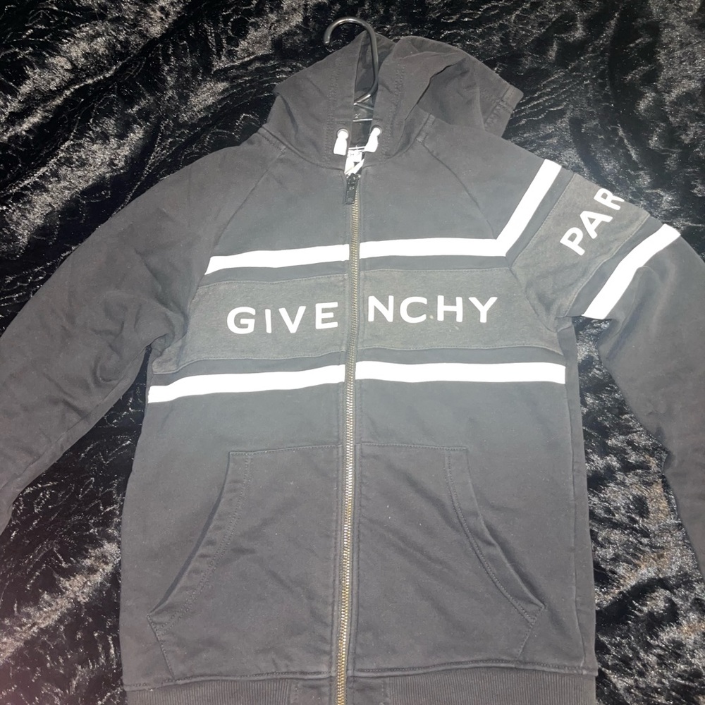 Black and white givenchy hoodie